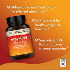 Packaging close-up highlighting premium vitamin D3 K2 formulation.