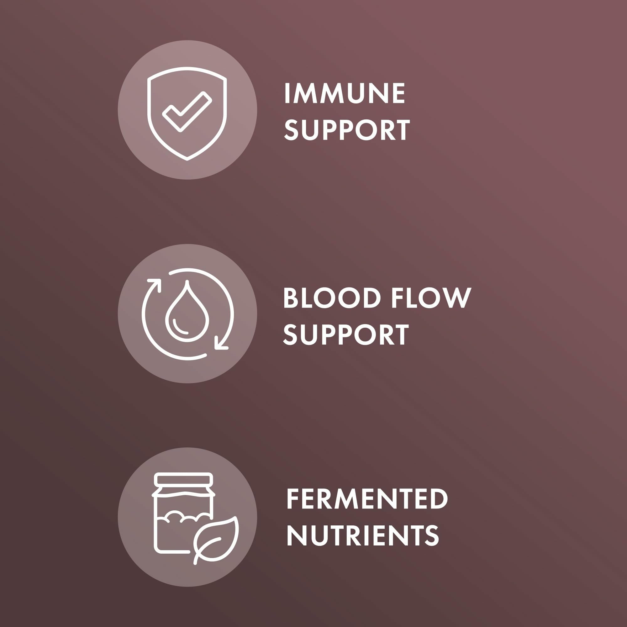 Dr. Mercola Fermented Black Garlic extract powder highlighting SAC content.