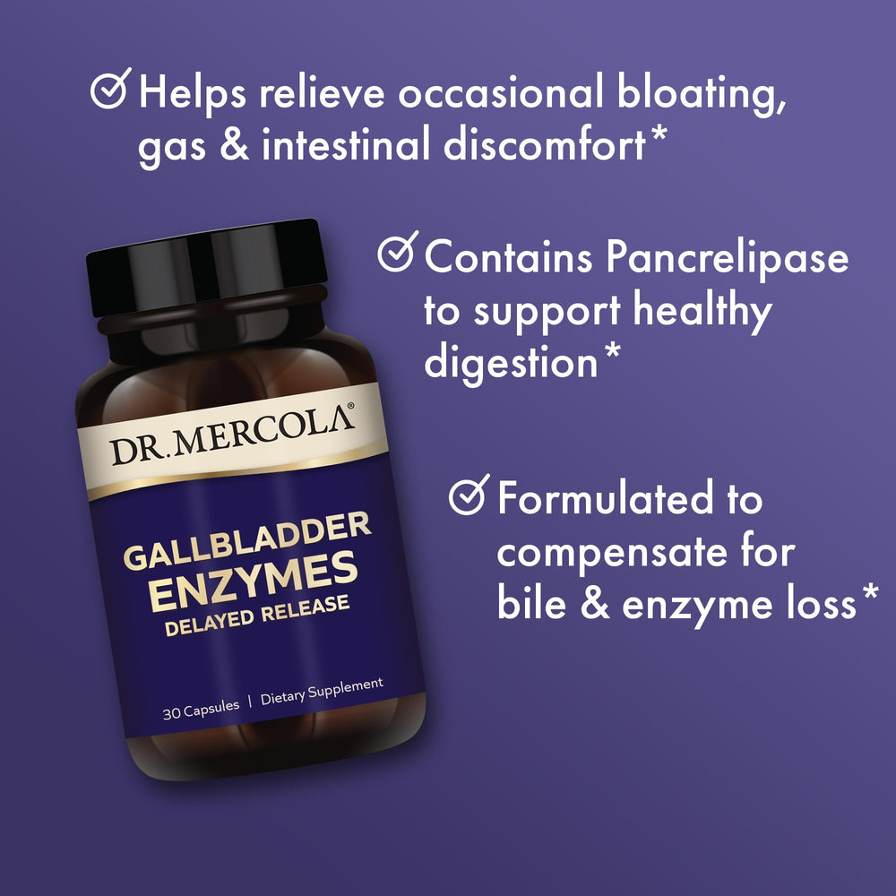 Dr. Mercola Gallbladder Enzymes amylase supports carbohydrate digestion.