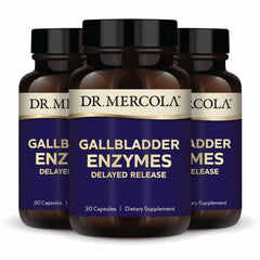 Dr. Mercola Gallbladder Enzymes bottle supports post-surgery digestion.