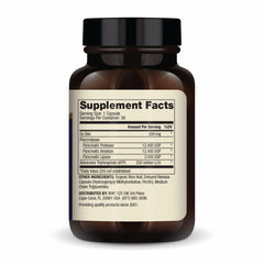 Dr. Mercola Gallbladder Enzymes capsules closeup aids fat digestion via delayed-release protection.