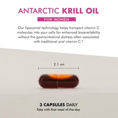 Dr. Mercola Krill Oil for Women label featuring 2 mg astaxanthin