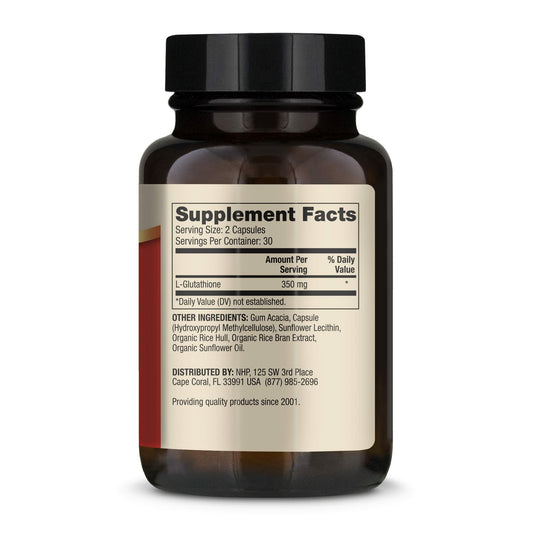 Close-up of cap on Dr. Mercola Liposomal Glutathione showing allergen-free formula