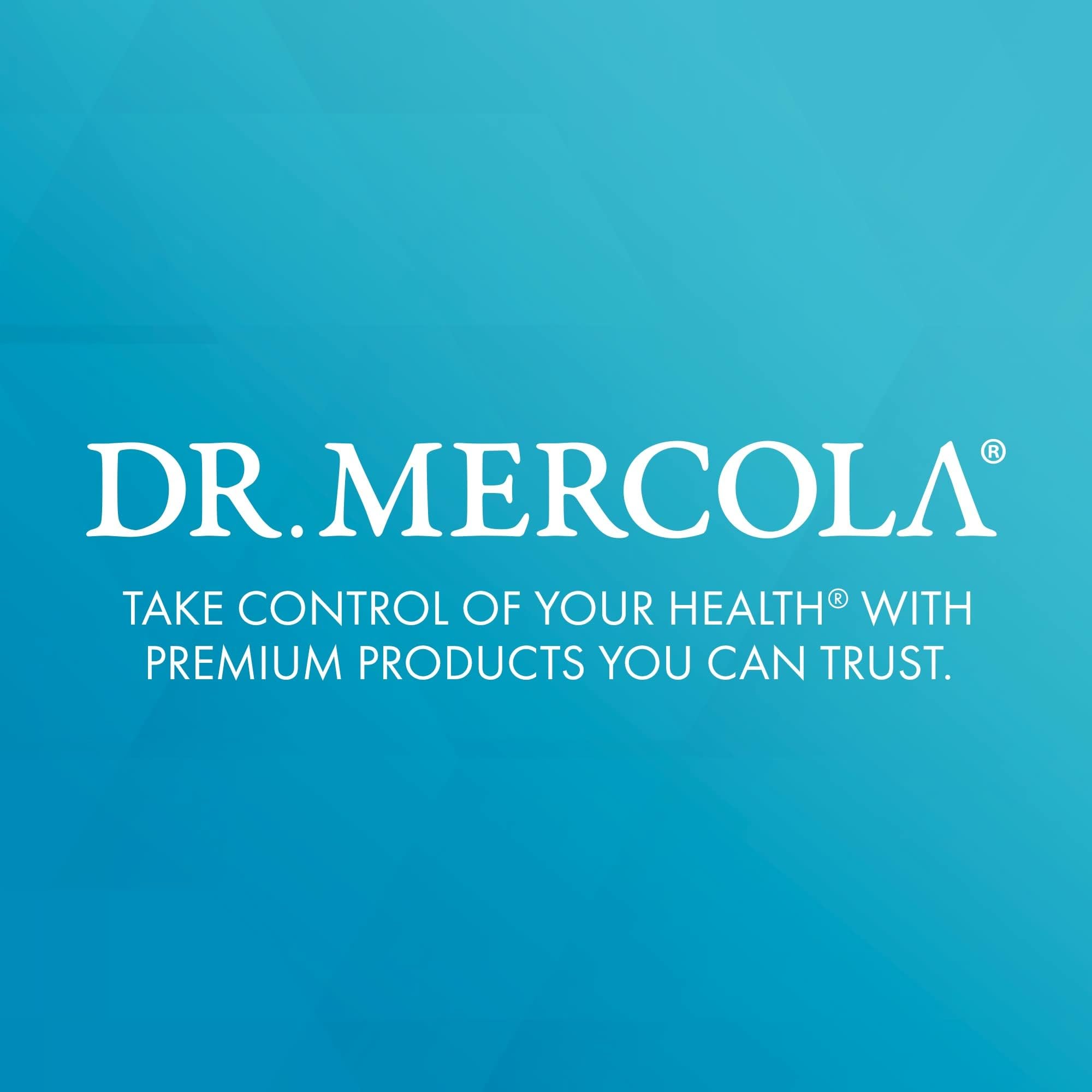 Stacked capsules beside sleek packaging of Dr. Mercola Liposomal Glutathione