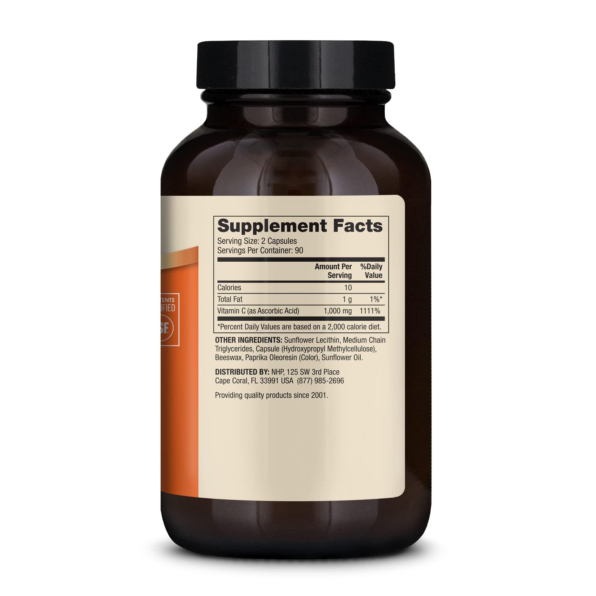 Dr. Mercola Liposomal Vitamin C capsules displayed with the bottle for daily use.