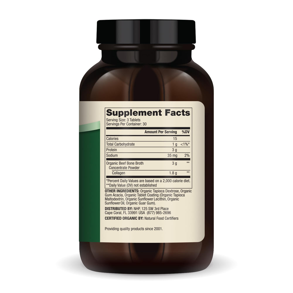 Close up of Dr. Mercola collagen tablets for on the go support