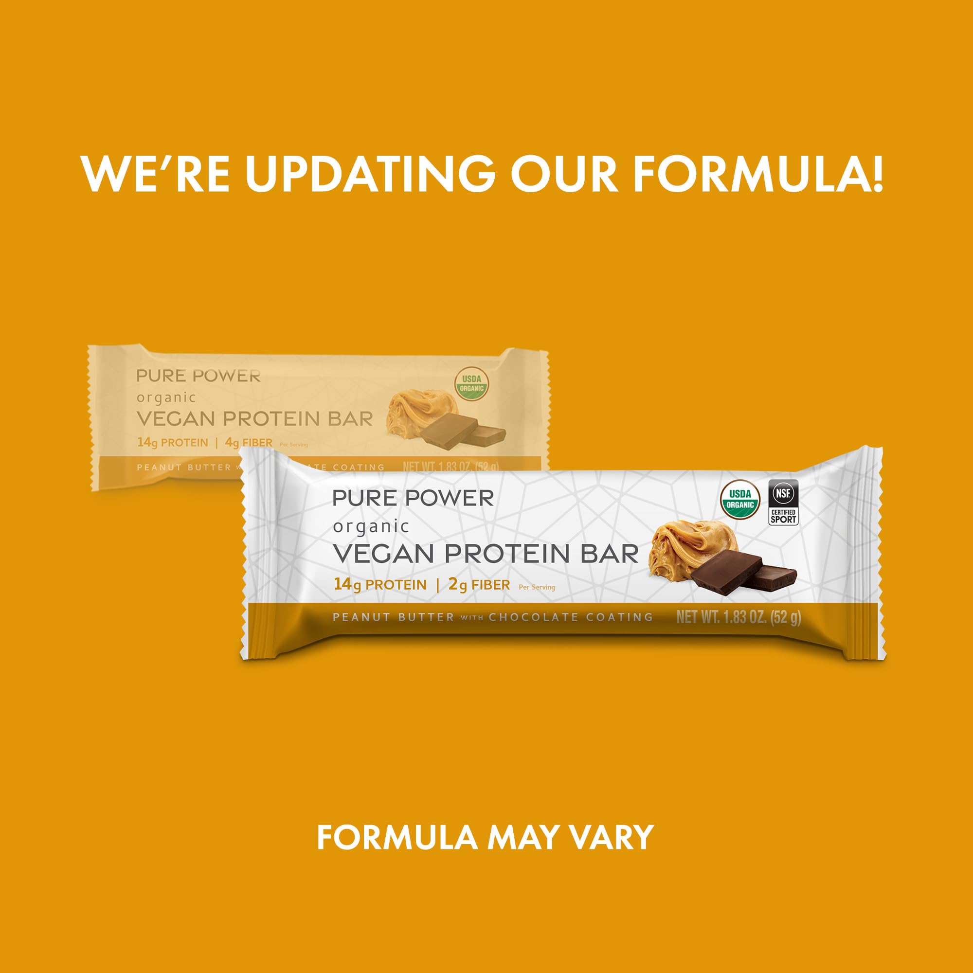 Dr. Mercola Pure Power bar wrapper shown for portability and mess-free snacking.