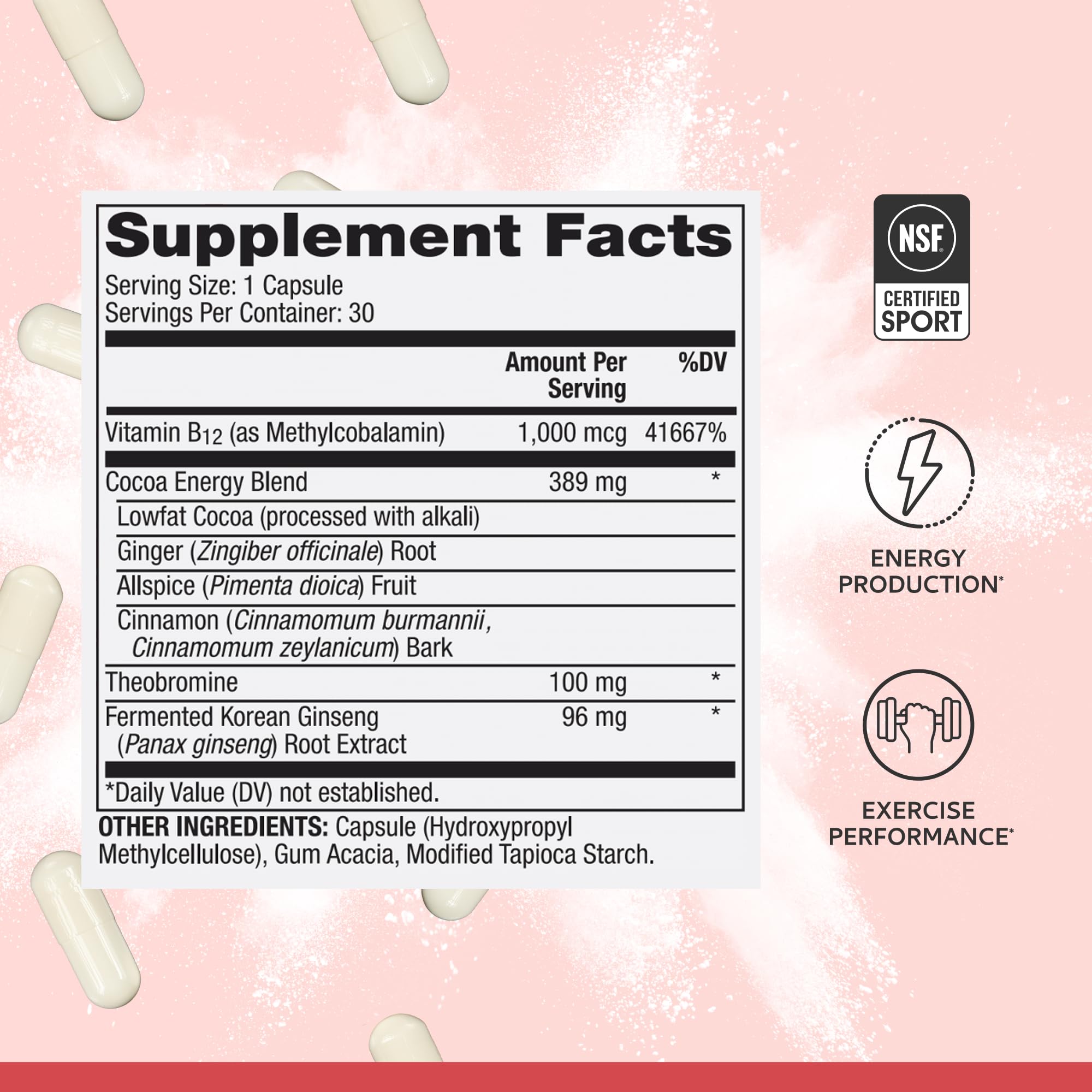 Dr. Mercola Pure Power bottle label with NSF Certified for Sport seal