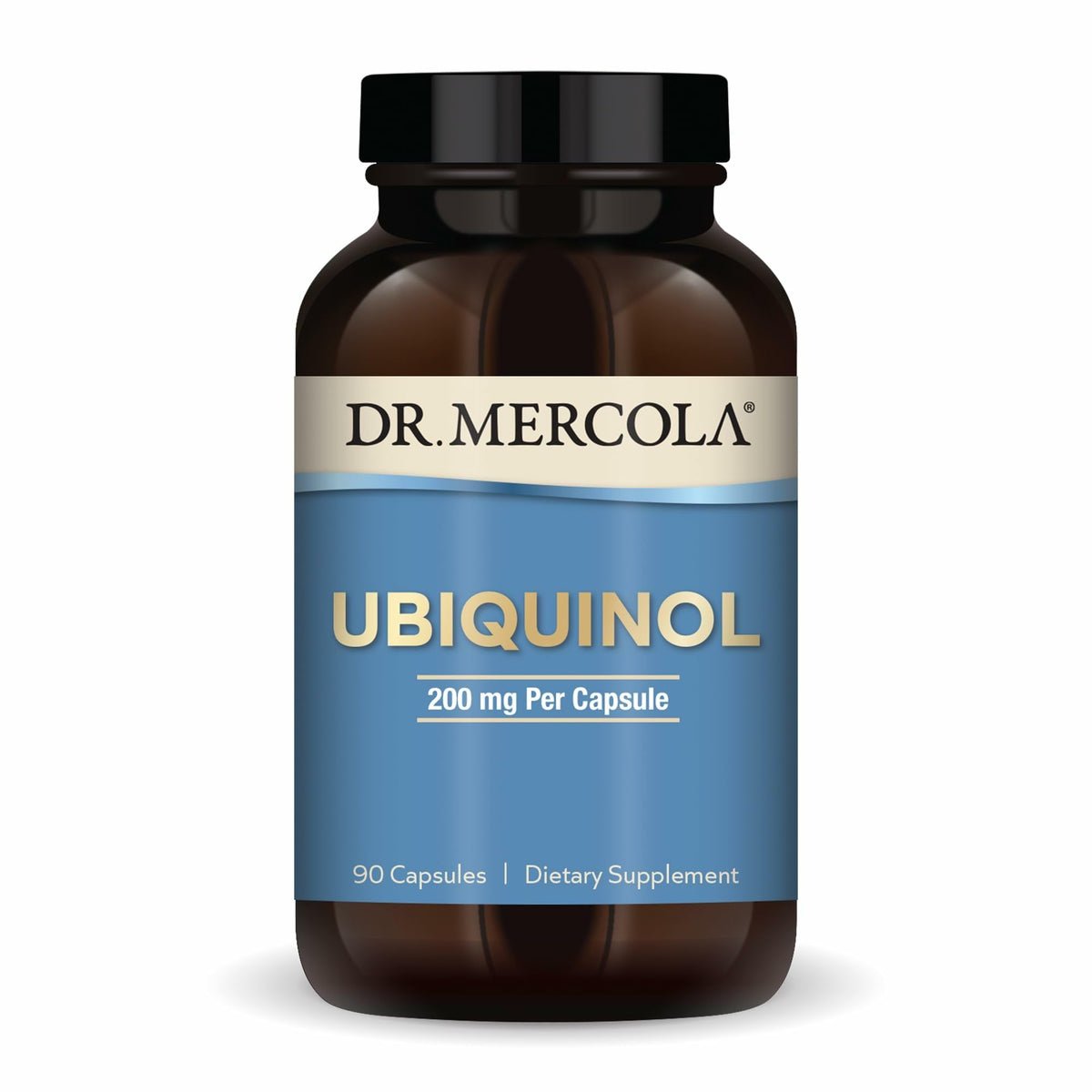 Dr. Mercola Ubiquinol 200 mg bottle front for energy support