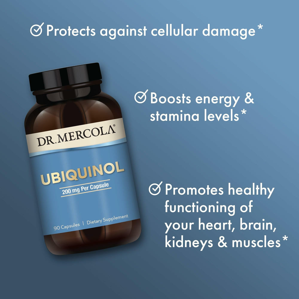 Dr. Mercola Ubiquinol fermentation process illustration
