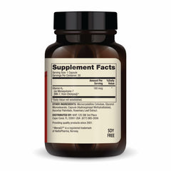 Dr. Mercola Vitamin K2-180mcg bottle back with supplement facts.
