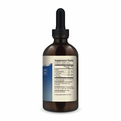 Close-up of Dr. Mercola Zinc Liquid Drops label highlighting purity certifications.