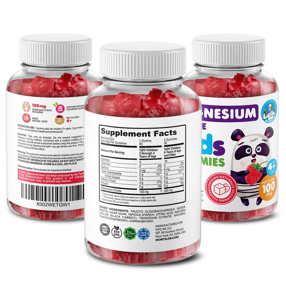 Lemon-Orange DR. MORITZ omega-3 gummies offering vegan option for kids.