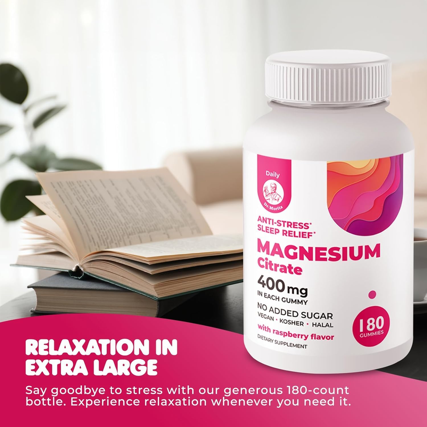 DR. MORITZ magnesium gummies fruity snack for relaxing evenings