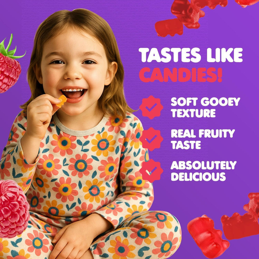 Adult taking DR. MORITZ gummy for mood support and relaxation