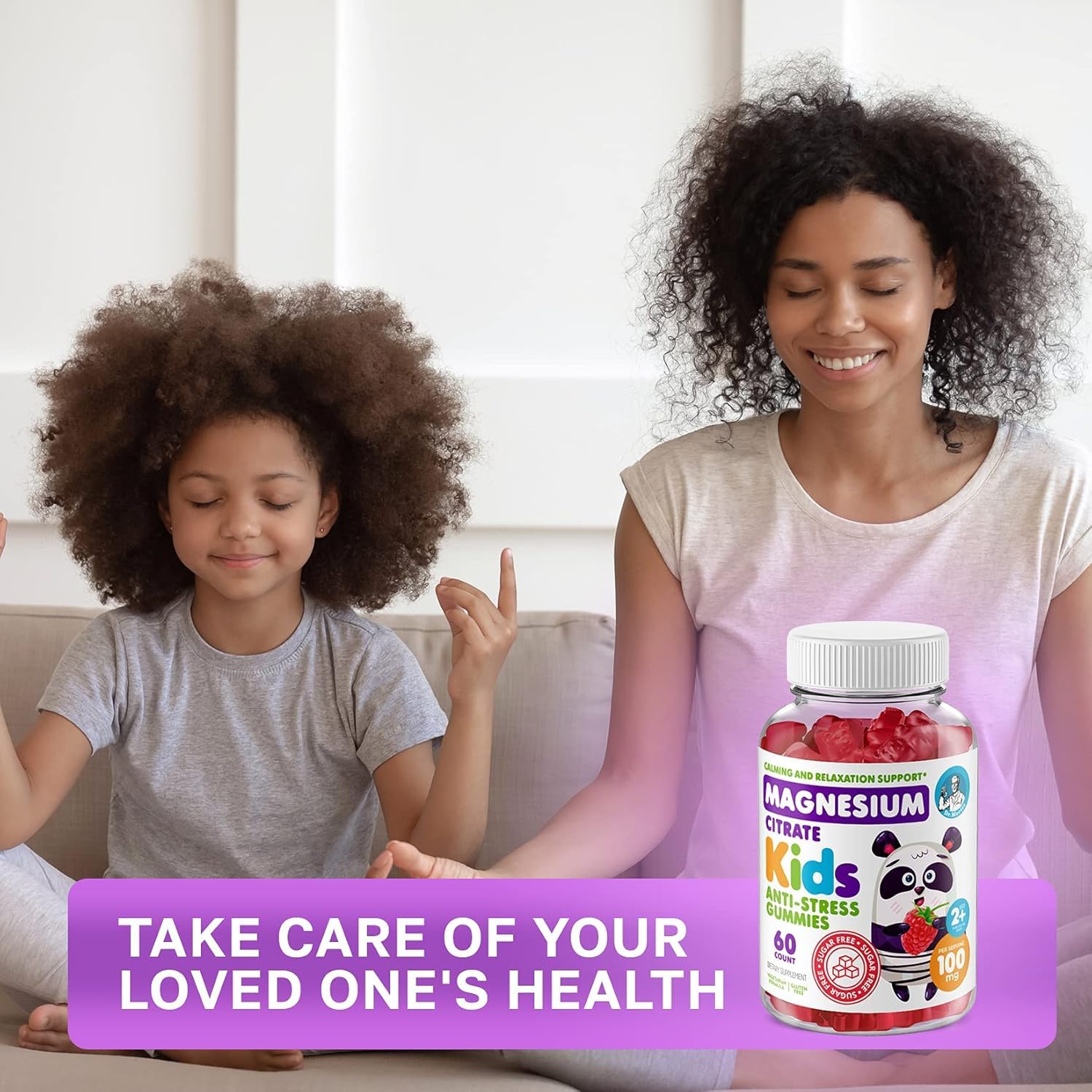 Evening routine with DR. MORITZ raspberry gummies on a nightstand beside a lamp