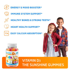 DR. MORITZ gummies with kids chewing for a tasty daily vitamin