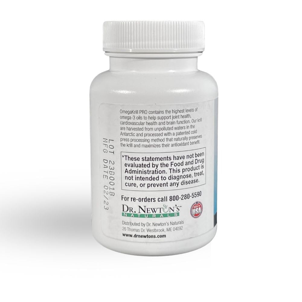 OmegaKrill Pro softgels highlight easy swallowing and high-potency omega-3 delivery