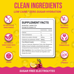 Ingredients panel highlighting minerals and manganese content