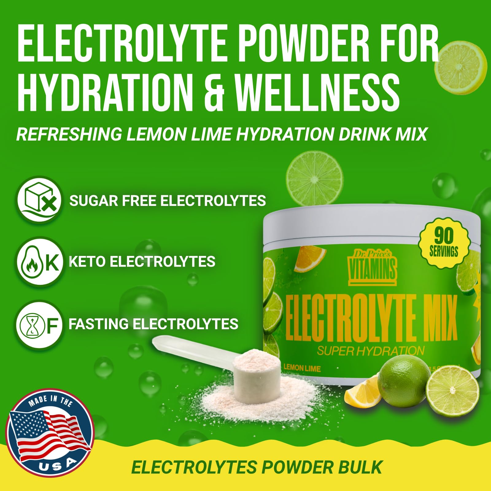 Dissolving Dr. Price's Electrolytes Lemon Lime in water during a workout