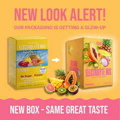 Dr. Price’s Electrolytes Tropical packet close-up highlighting flavor and minerals for quick hydration.