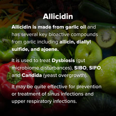 Dr. Rajsree Allicidin gluten-free, dairy-free capsule design for sensitive diets.