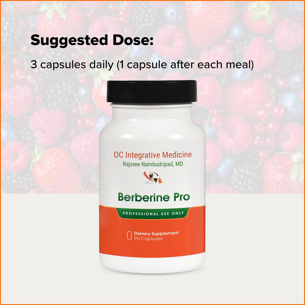 Gluten-free label on Berberine Pro packaging.
