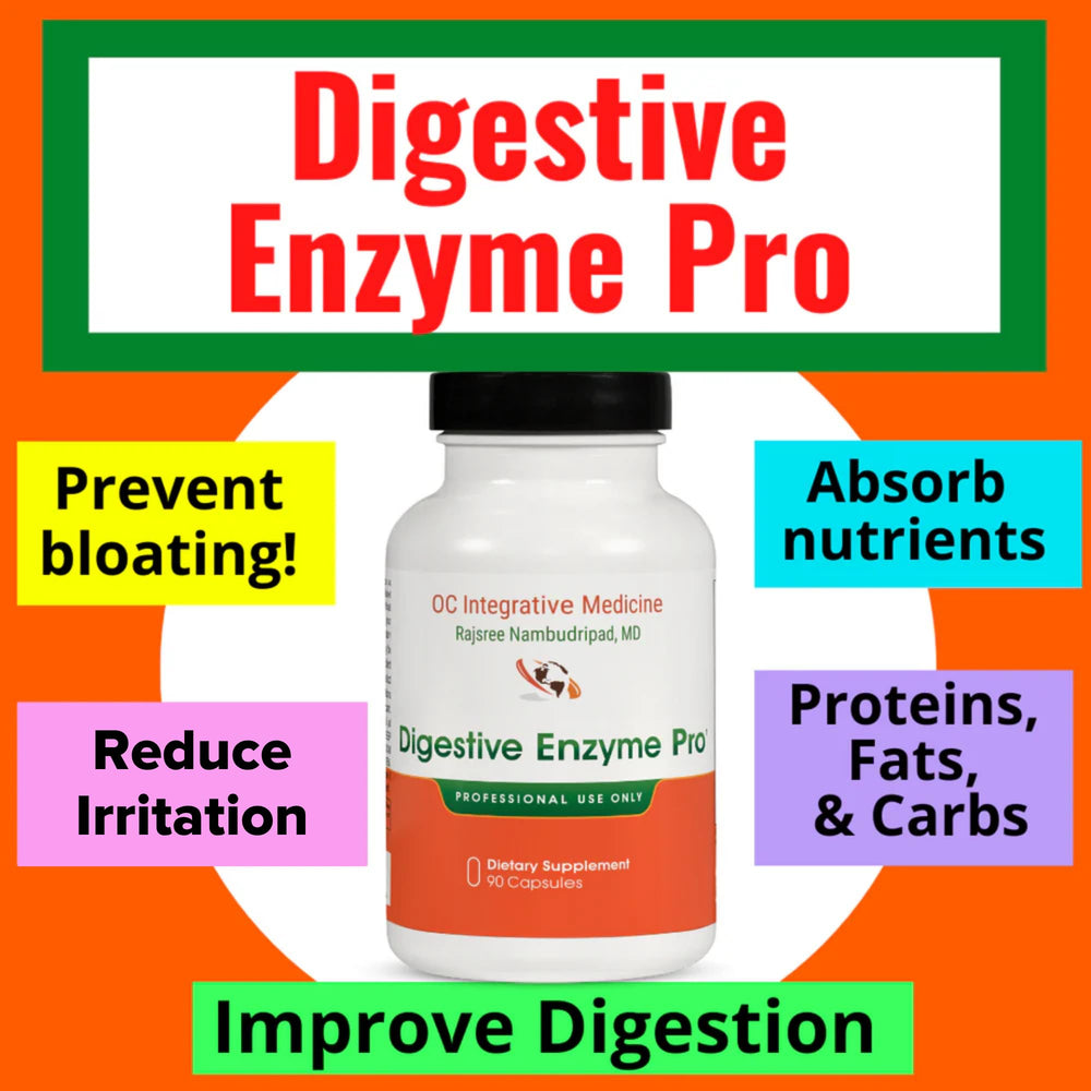 Dr. Rajsree Digestive Enzyme Pro capsules in hand show on the go digestion support.