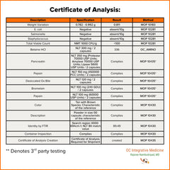 Dr. Rajsree Digestive Enzyme Pro label with clean design communicates quality.