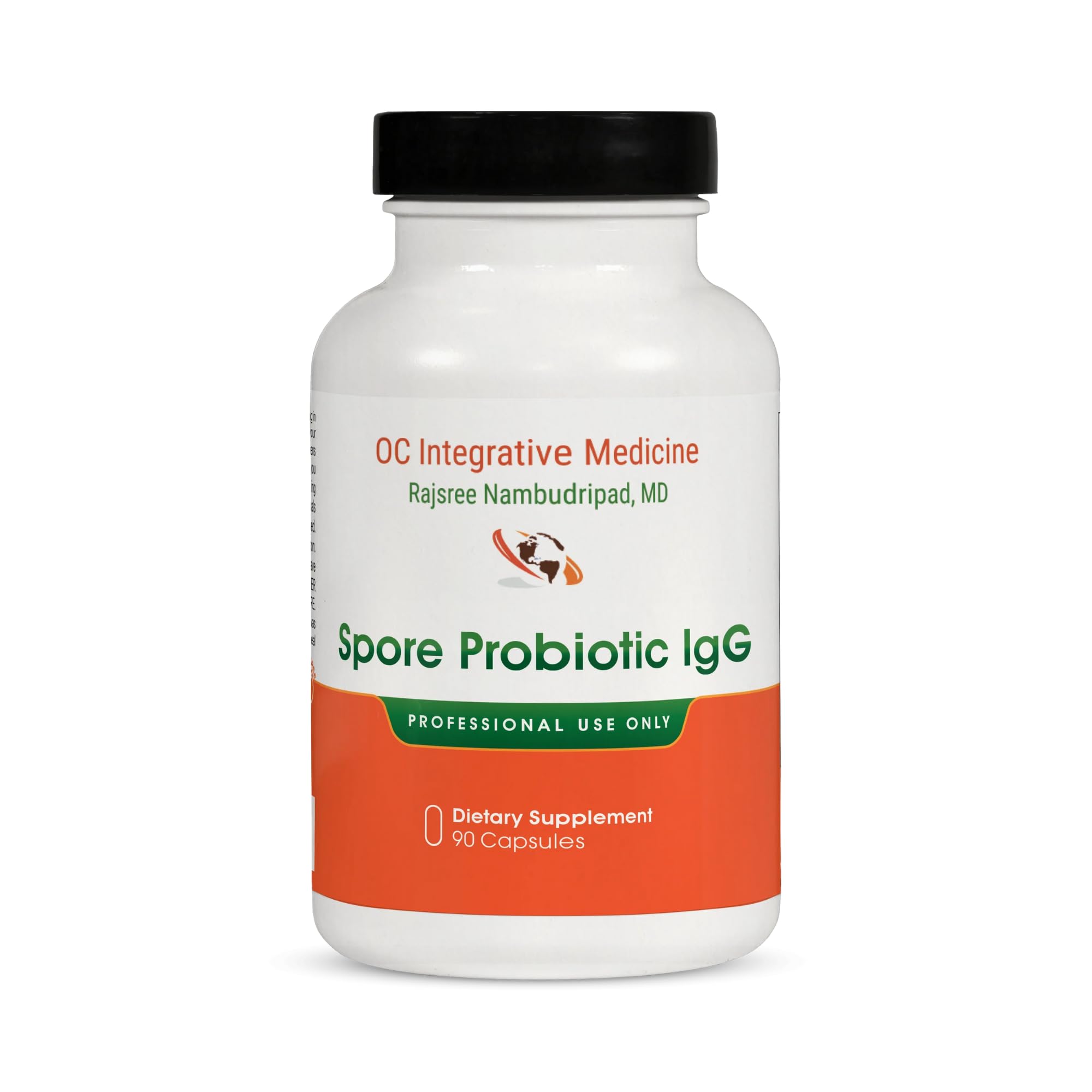 Dr. Rajsree Spore Probiotic IgG bottle for daily digestive balance.