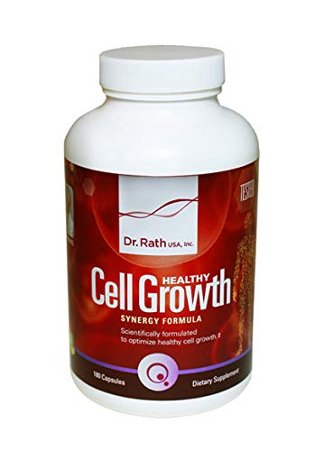 Dr. Rath Healthy Cell Growth Synergy bottle with capsules supports connective tissue.