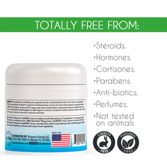 Texture and smooth application of Dr Robaina DMSO Cream on skin.