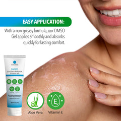 Dr. Robaina DMSO Gel with Arnica imagery suggesting soothing post-workout use