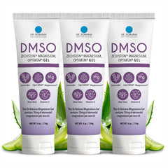 Dr. Robaina DMSO Lavender Gel bottle shows cooling, refreshing gel for post-workout care
