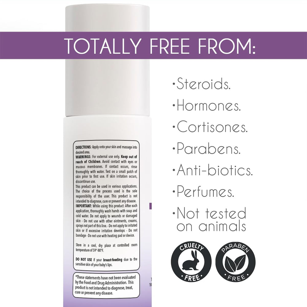 Label highlights lavender aroma and skin-softening benefits.