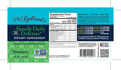 Dr. Rydland's bottle pouring into a glass for easy daily administration.