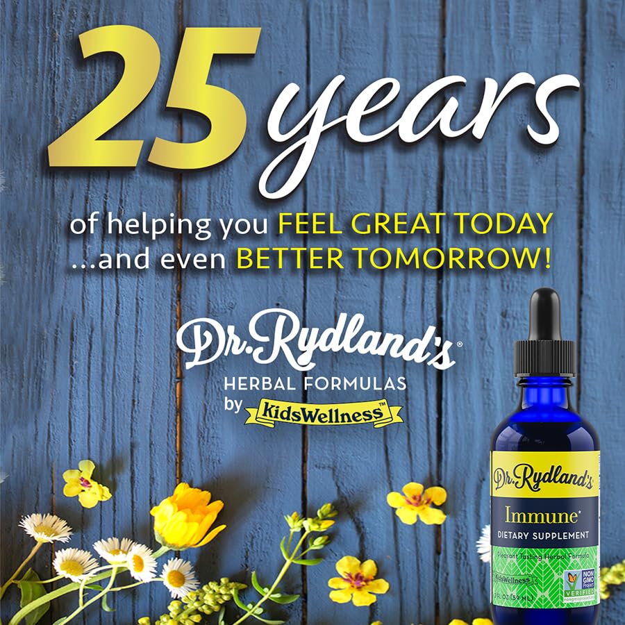 Pouring Dr. Rydland's respiratory formula to illustrate easy family dosing.