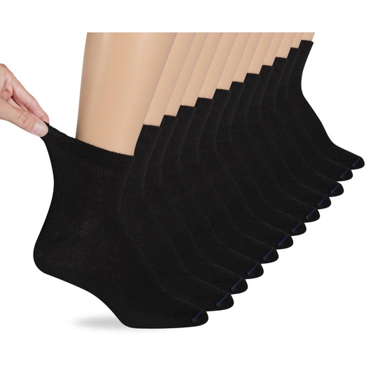 Dr. Scholl's women's diabetes circulator ankle sock in white, 4-10 pack, non-binding comfort.