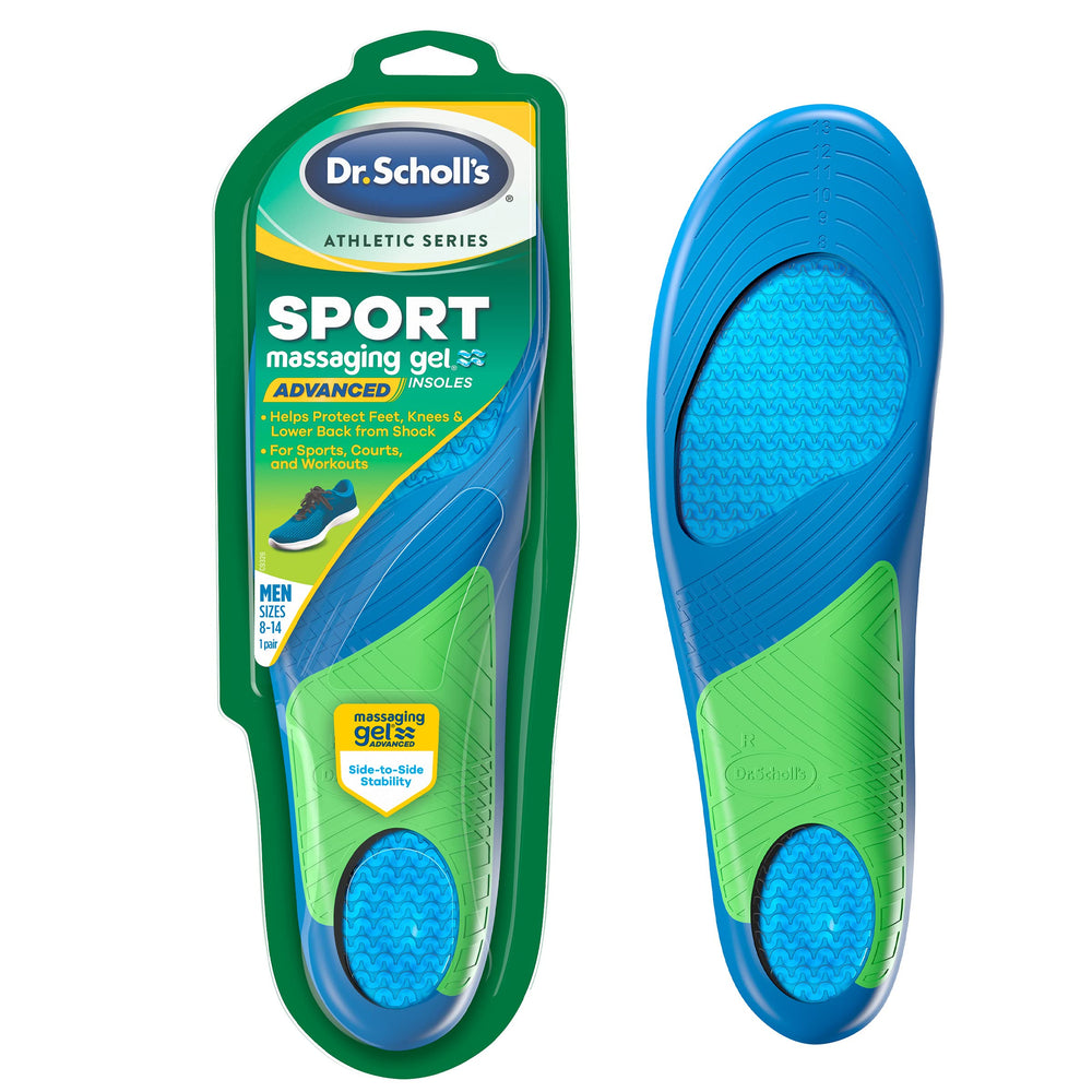 Dr. Scholl's Sport Insoles highlight arch-support for foot stability during workouts