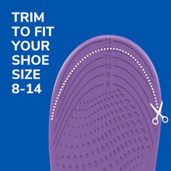 Dr. Scholl's Walk Longer trim-to-fit insoles for a customizable shoe fit.
