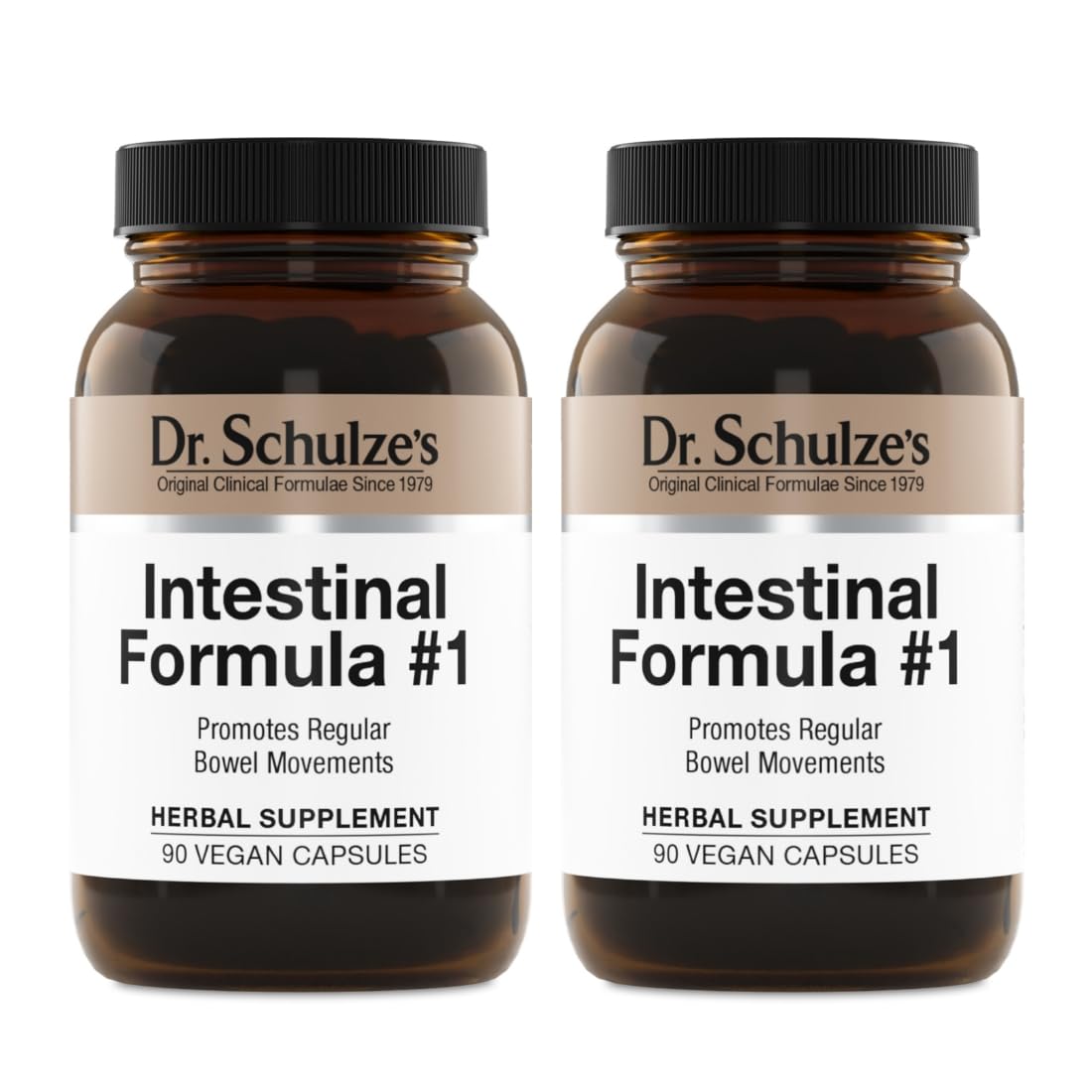 Dr. Schulze's Intestinal Formula 1 bottle for daily gut balance and gentle cleanse