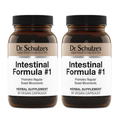 Dr. Schulze's Intestinal Formula 1 bottle for daily gut balance and gentle cleanse