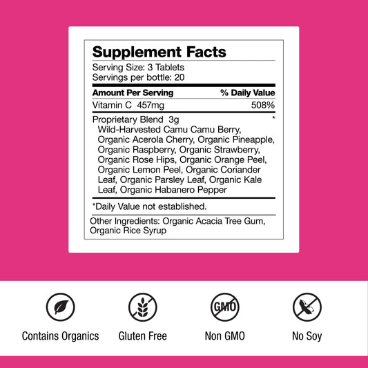 Dr. Schulze's Super-C Plus capsules pouring for convenient antioxidant support