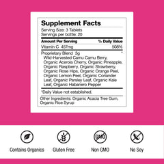 Dr. Schulze's Super-C Plus capsules pouring for convenient antioxidant support