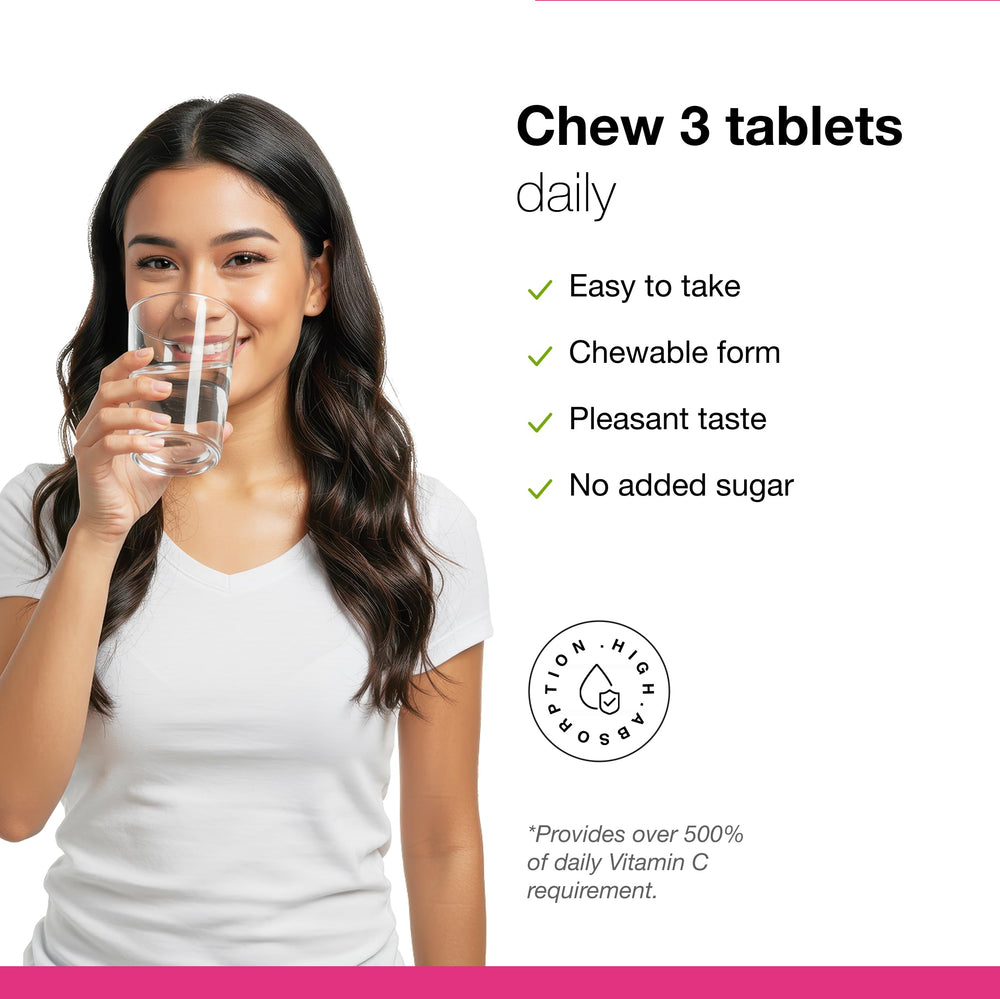Serving suggestion for Dr. Schulze's Super-C Plus three tablets daily