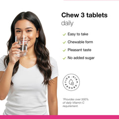 Serving suggestion for Dr. Schulze's Super-C Plus three tablets daily