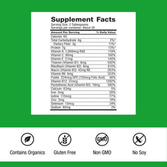 Dr. Schulze's SuperFood Plus bottle pour captures quick mix for post-workout nourishment.
