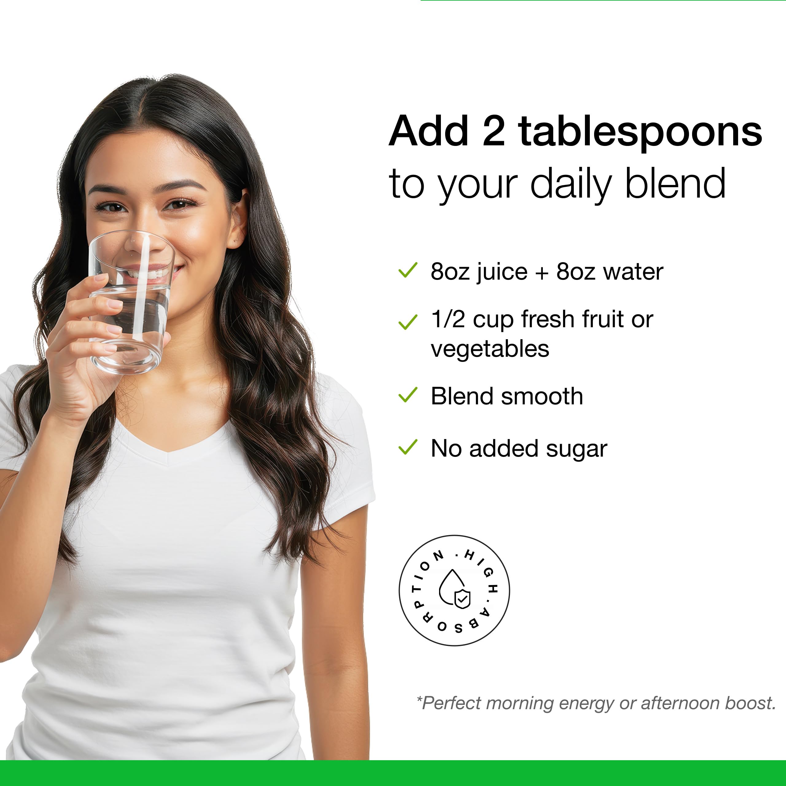 Smoothie prepared with Dr. Schulze's SuperFood Plus for daily wellness.