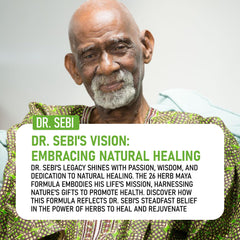 Dr. Sebi Maya Formula herbal blend ingredients close-up featuring sarsaparilla and burdock