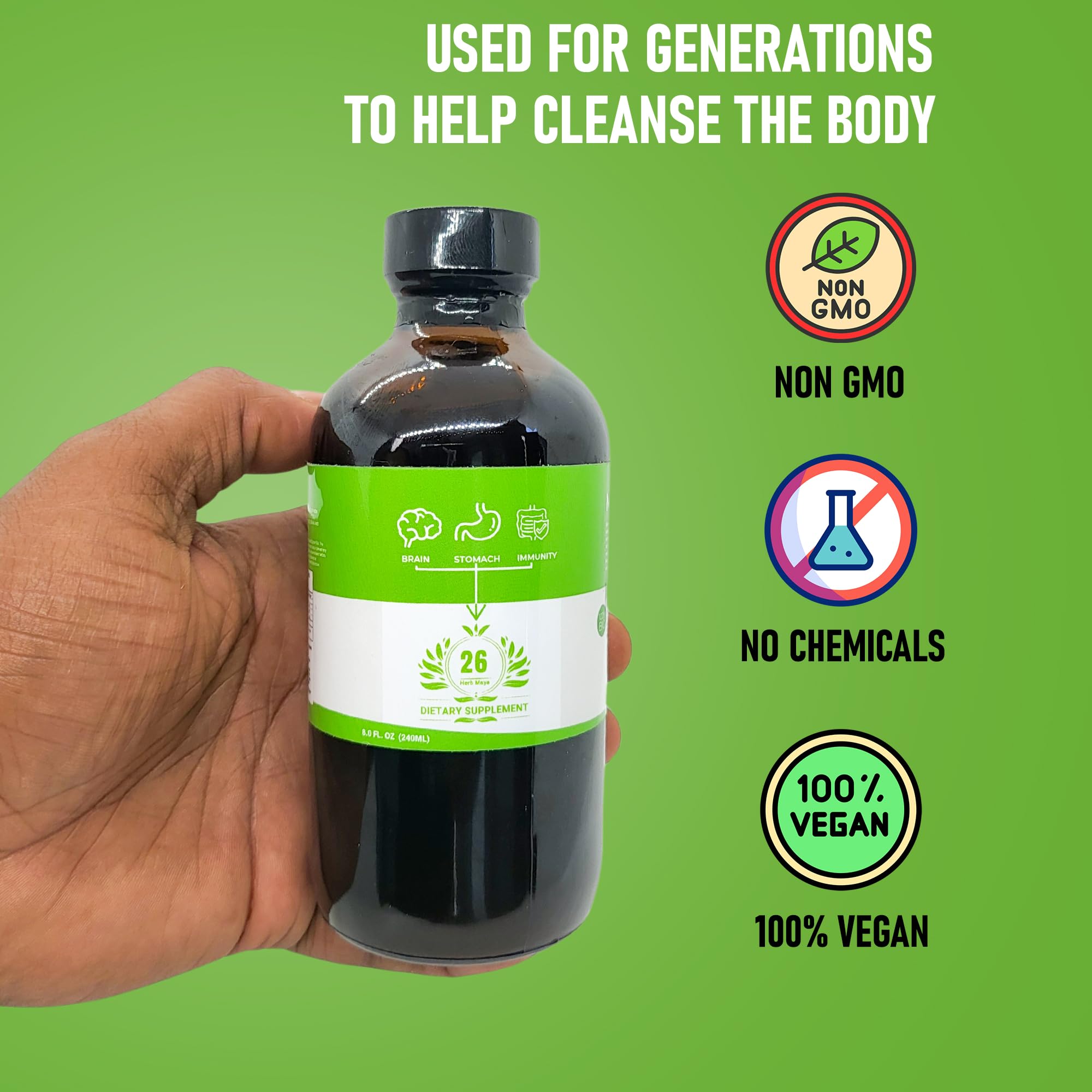 Dr. Sebi Maya Formula label close-up highlighting brand and natural detox lineage